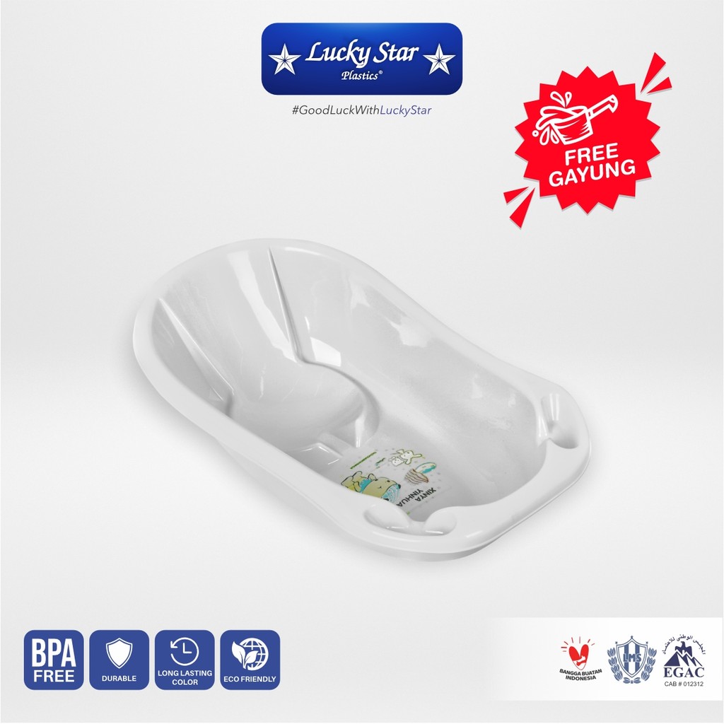 Lucky Star - Tempat Mandi Bayi American Film FREE GAYUNG bak mandi bayi plastik kuat tidak mudah pec