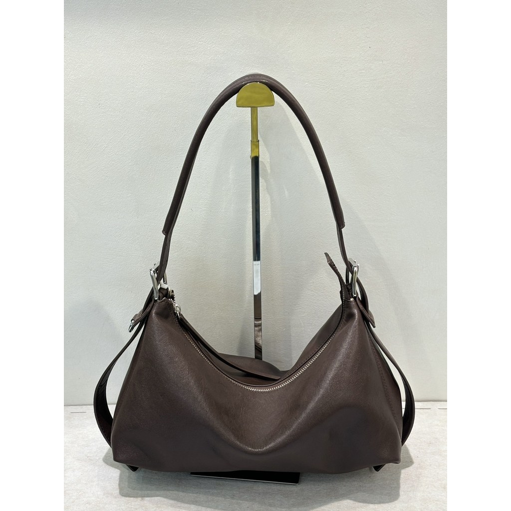 High-End Leather Lemaire Hobo Shoulder Bag Underarm Tote Bag Large Capacity Autumn Winter Fashion Cr