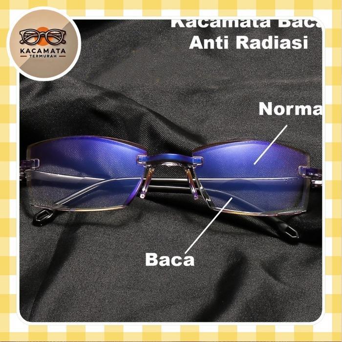 (DOUBLE LENSA) Kacamata Baca Plus Double Lensa 804 Anti Radiasi +1.00 s/d + 4.00 Kacamata Pria Readi