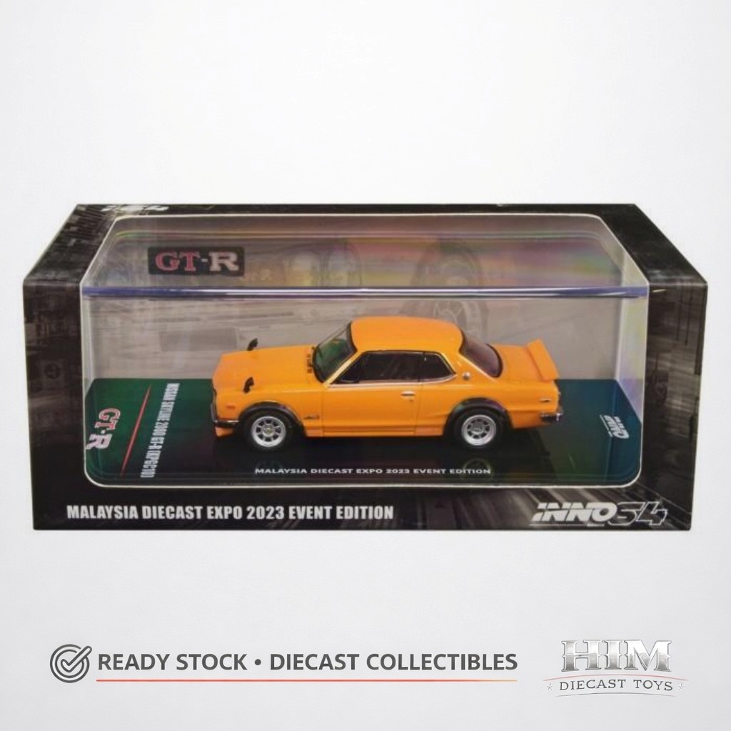 Inno Nissan Skyline 2000 GT-R (KPGC10) Orange Malaysia Diecast Expo