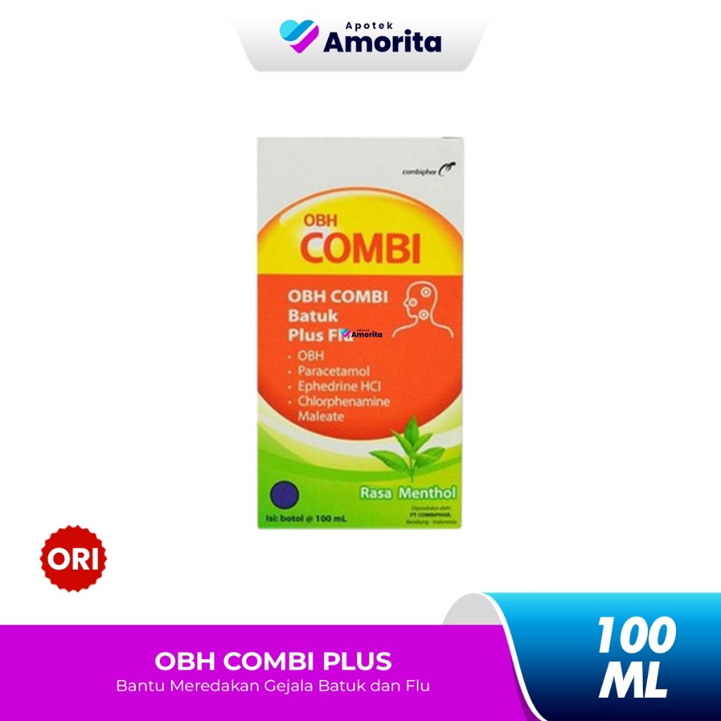 OBH Combi Batuk Plus Flu 100ml / Meredakan Flu Batuk Berdahak