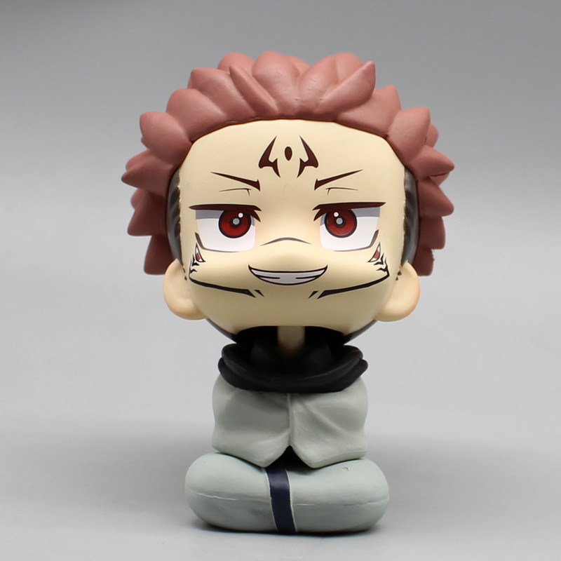 10.5cm Manga Sukuna Mini Doll Jujutsu Kaisen Action Fugure Look Up Ryomen Sukuna Figure Sitting Stat