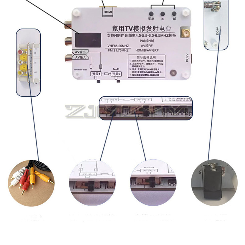 AVHDMI Video Converter Wireless Transmitter  Auo Video Transmitter AV Transmission Analog  Video sig