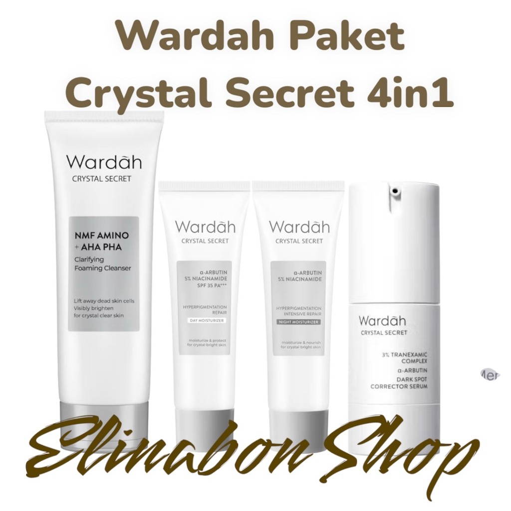 Paket(set) Wardah Crystal Secret 4in1