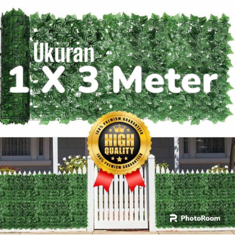 GROSIR DAUN PAGAR SINTETIS ARTIFICIAL - TANAMAN DAUN SINTETIS DINDING MURAH