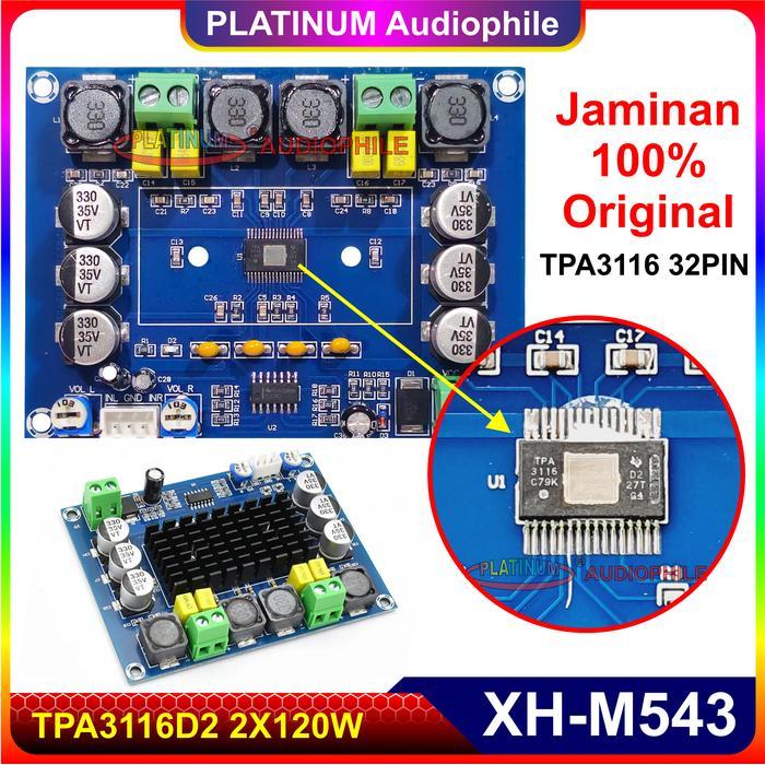 TPA3116 Class D Amplifier stereo 2X 120W TPA3116D2 Original Chip XH-M543