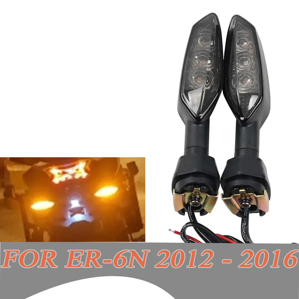 Untuk KAWASAKI ER6N ER 6N 2016 2015 2014 2013 2012 Lampu Sein Depan Belakang LED Lampu Indikator Fla