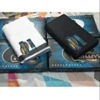 Sarung Sapphire Tenun Polos Hitam Putih Tumpal Dewasa Premium Muslim Sholat Pria Grosir Ecer Murah H