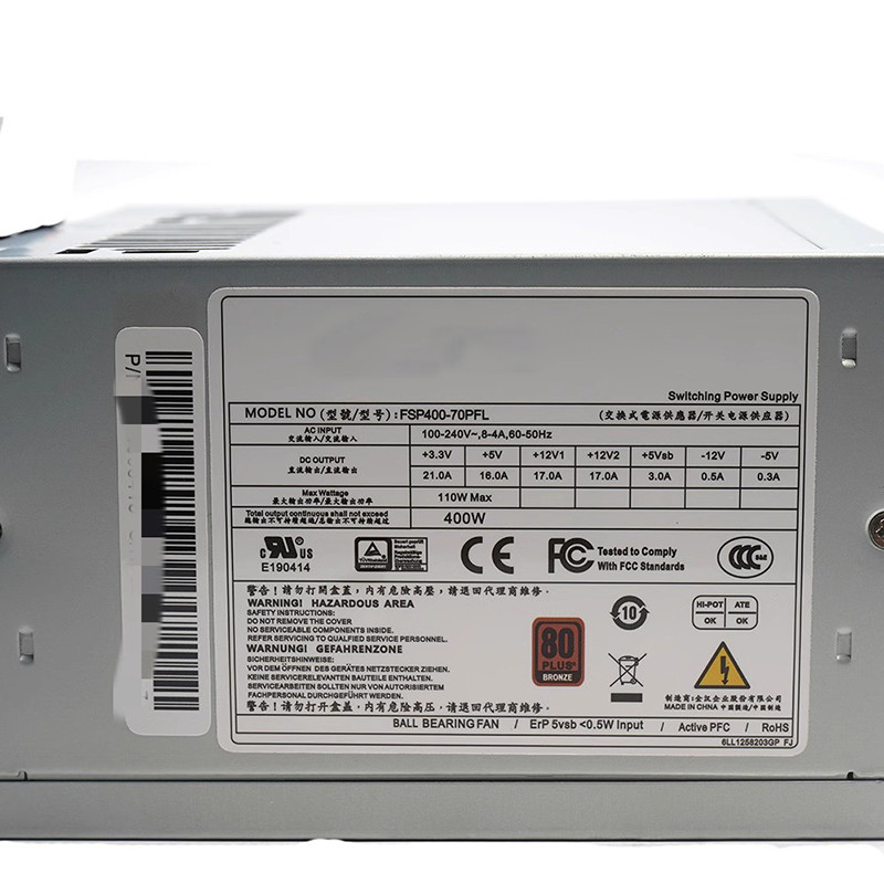 FSP40070PFL Industrial Computer ATX Power Supply 400W For FSP 1PC New