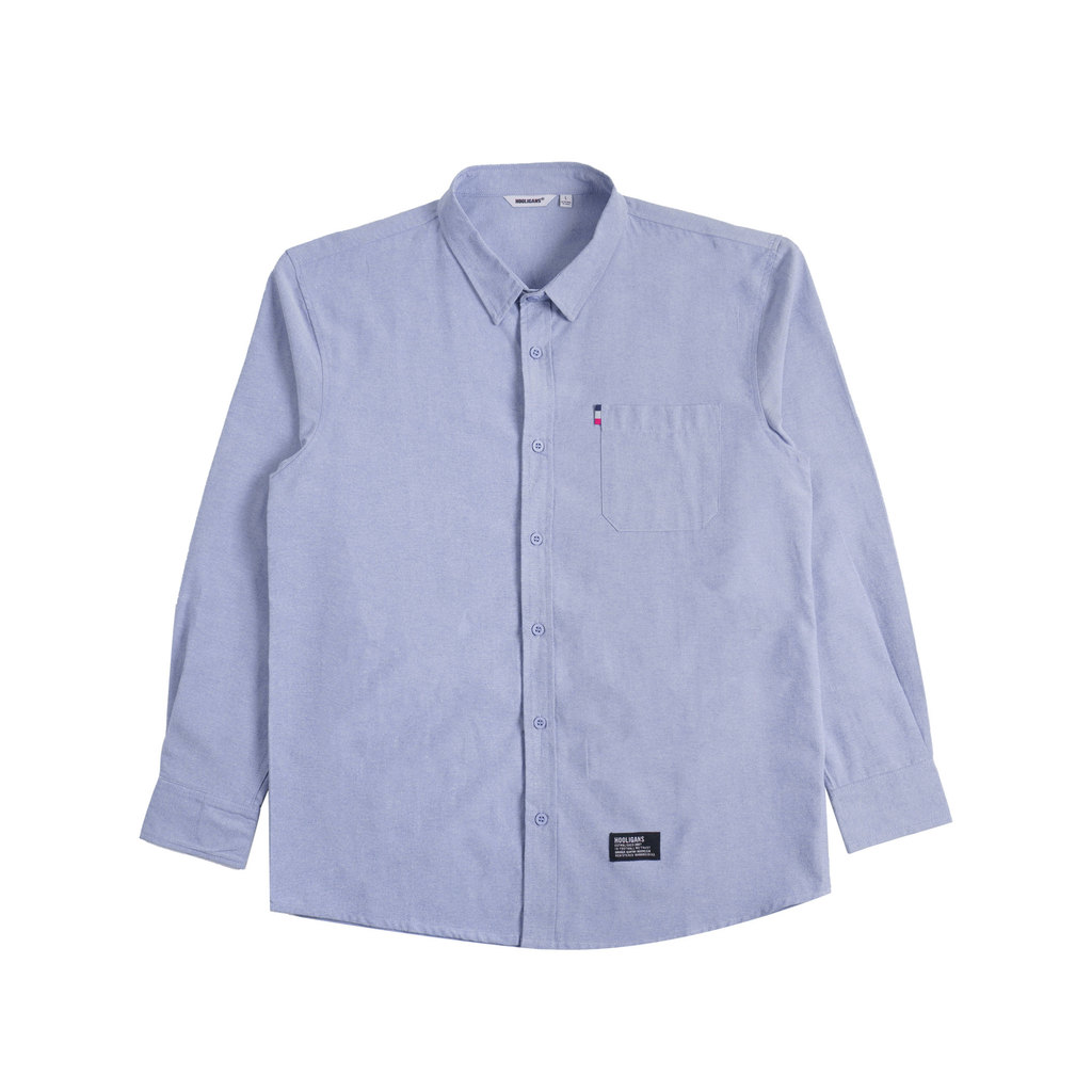 Hooligans Kemeja LS Shirt Shearer Dusty Blue