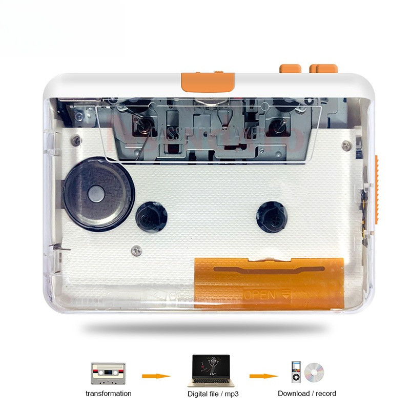 USB Rao Cassette Player USB Cassette Tape to MP3 PC Player Converter Capture Music Player Tape Casse