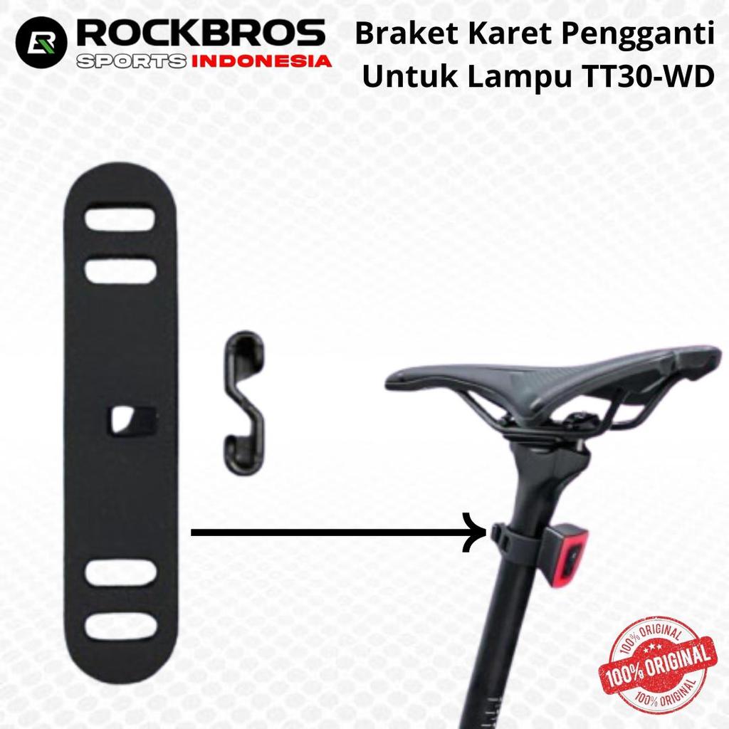 ROCKBROS Braket Karet Pengganti Cadangan untuk lampu Belakang Helm TT30-WD Replacement Rubber Tailli