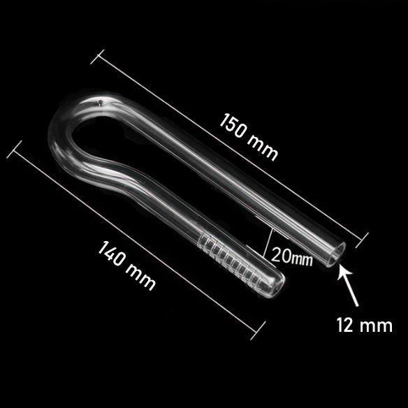 Mini Glass Lily pipe mini Lily pipe aquarium aquascape bukan skimmer stainless - MINI LILY-IN 12