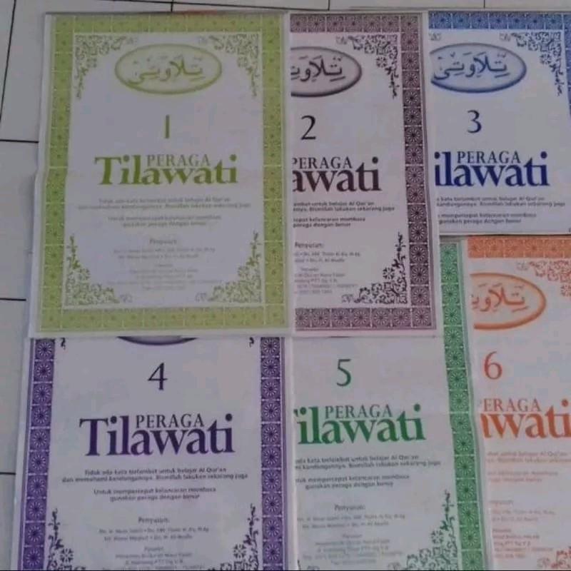 Kitab Peraga Tilawati Jilid 1 Sampai 6 Harga Per-Jilid - ready stok
