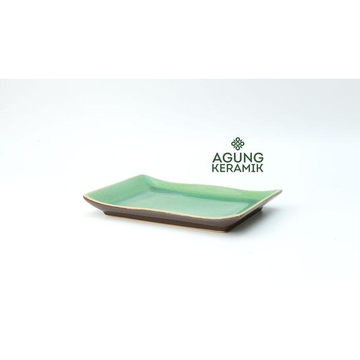 Piring Sushi Agung Keramik |Piring Saji Tempura Celadon