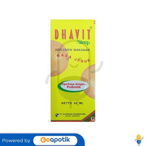 Dhavit Syrup Isi 60 Ml Botol