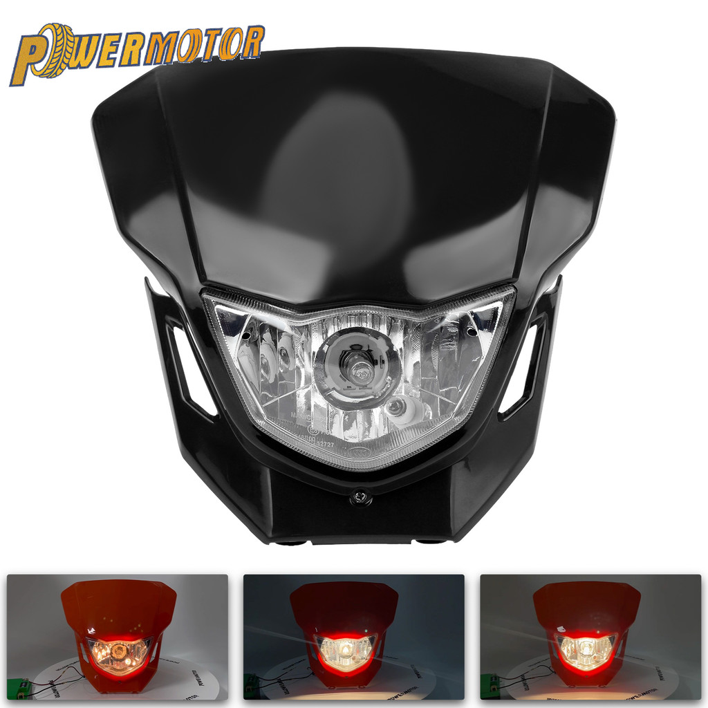 Motorcycle Headlight Assembly Halogen Headlamp For Yamaha WR450F WR250F YZ YZF TW TTR DR RM KAWASAKI