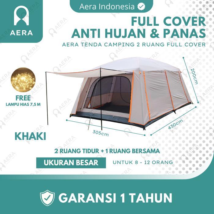 Tenda Camping Full Cover 8-12 Orang Waterproof Outdoor I Tenda Camping Keluarga Besar I Tent Family 