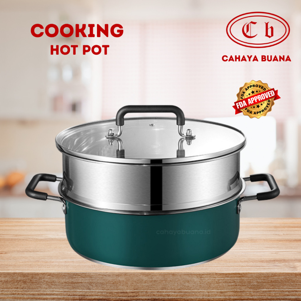 COOKING HOT POT/PANCI STEAMER/ OMICKO PANCI STEAMER PENGUKUS DENGAN PARUTAN 30 cm
