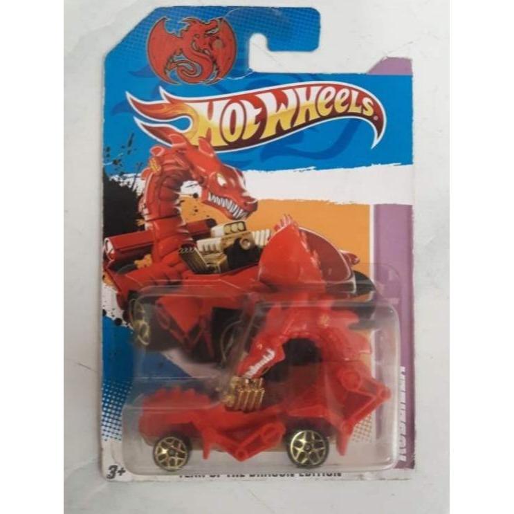 HOTWHEELS HOT WHEELS  RODZILLA MERAH  RED  SPECIAL CARD YEAR OF THE DRAGON