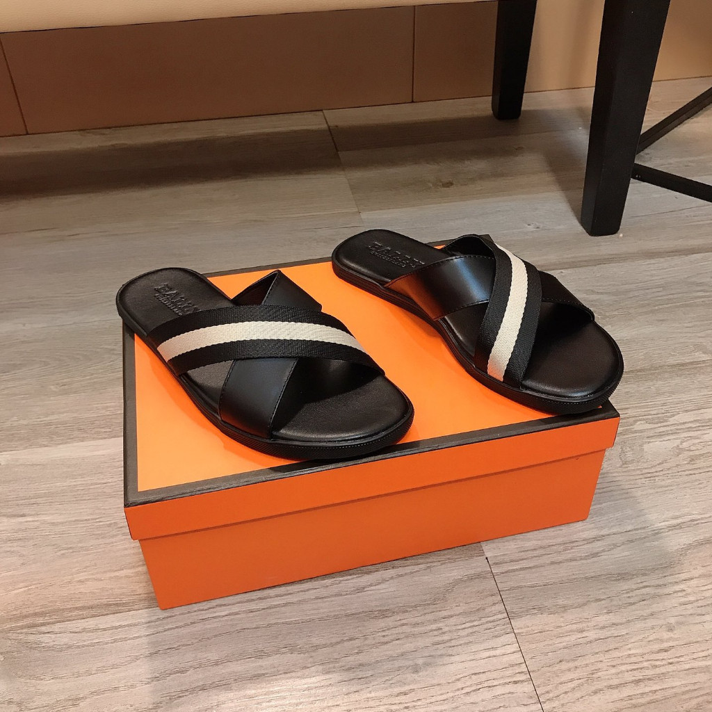 ori~Sepatu BALLY, sepatu pantai biasa, menyeberangi sandal atas, sepatu laki-laki 38-44