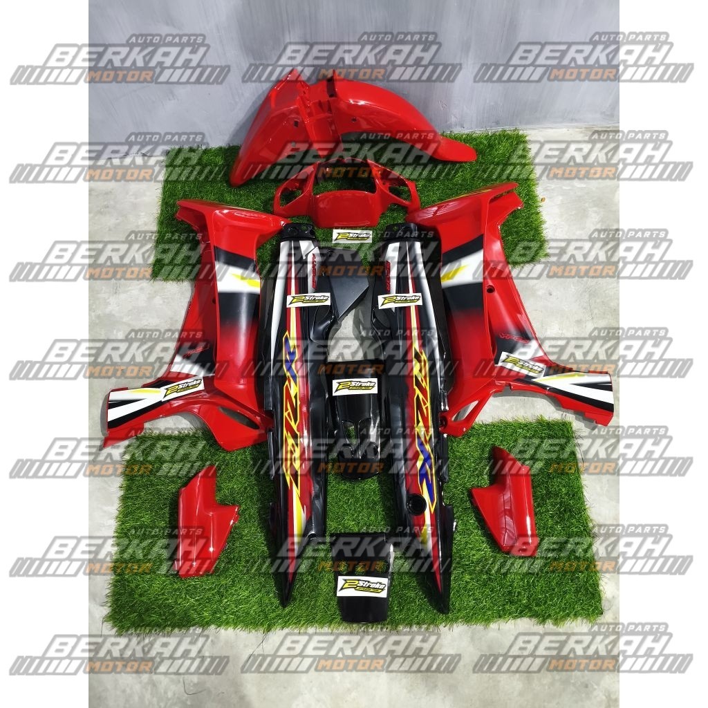Cover Body Fizr Full Set Halus Body Fizr Merah Hitam Sporty 2003 Body Set Halus Yamaha Fizr F1zr