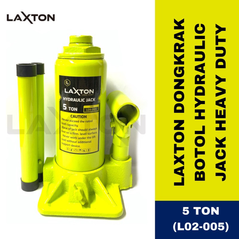 POPULER LAXTON dongkrak botol mobil hidrolik bottle jack 5 ton L05-005 MURAH LARIS