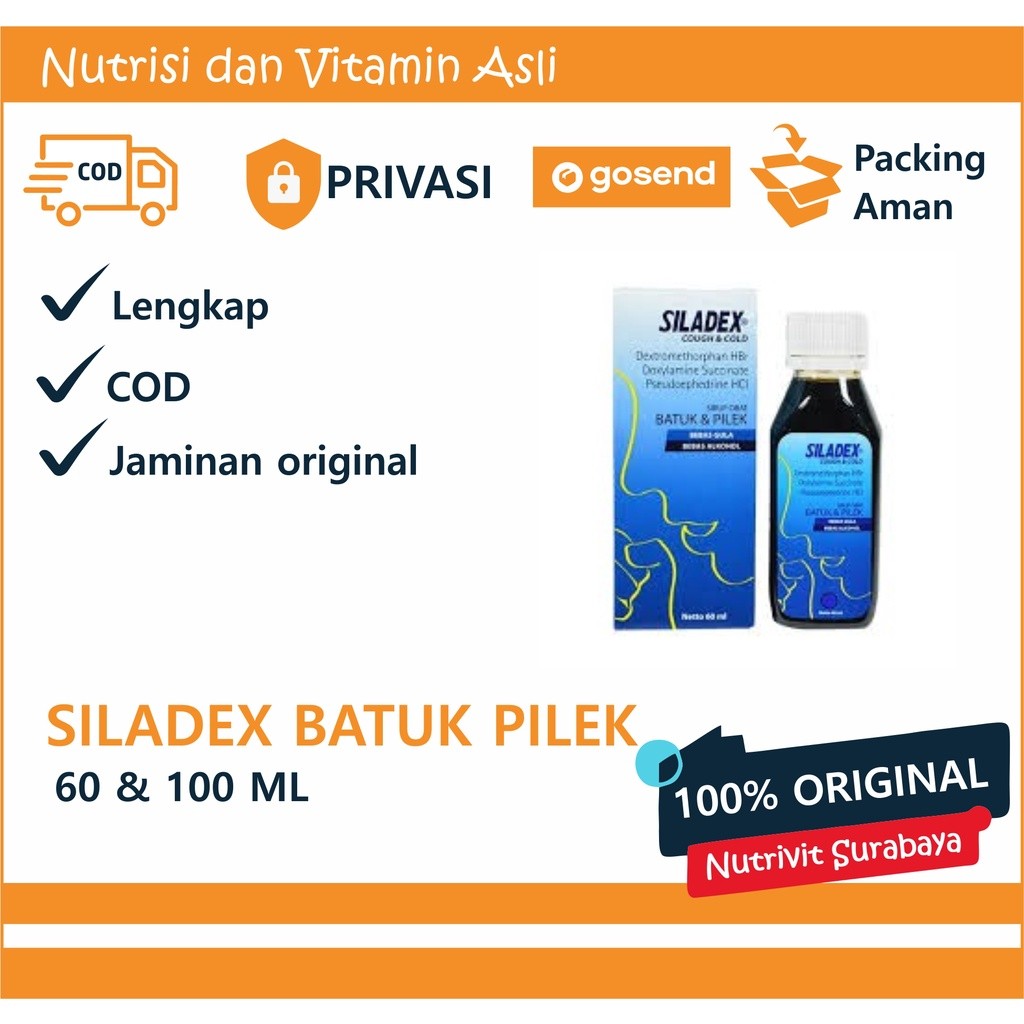 Siladex CC Biru Batuk Pilek 60 & 100 Ml