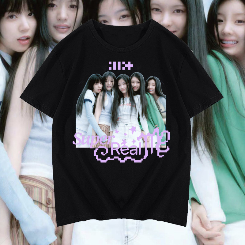 KPOP2024 Flow New Girl Group illit T-Shirt SUPER REAL ME kpop