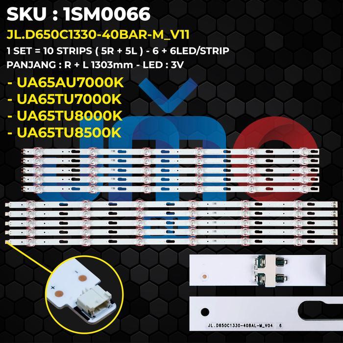 Backlight TV 65 Inch UA65TU7000 UA65TU8000 UA65AU7000 UA65TU8500 JL.D650C1330-40BAR-M_V11