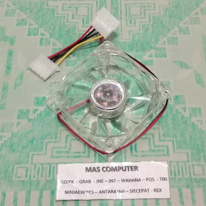 Fan Kesing transparan 8Cm Kipas pc / Fan PC 12V/Fan cas