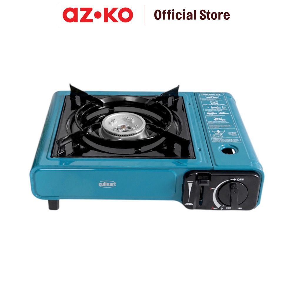 AZKO Culinart Kompor Gas Portable Economic - Hijau Travel Gas Stove Kompor Portable Perlengkapan Dap