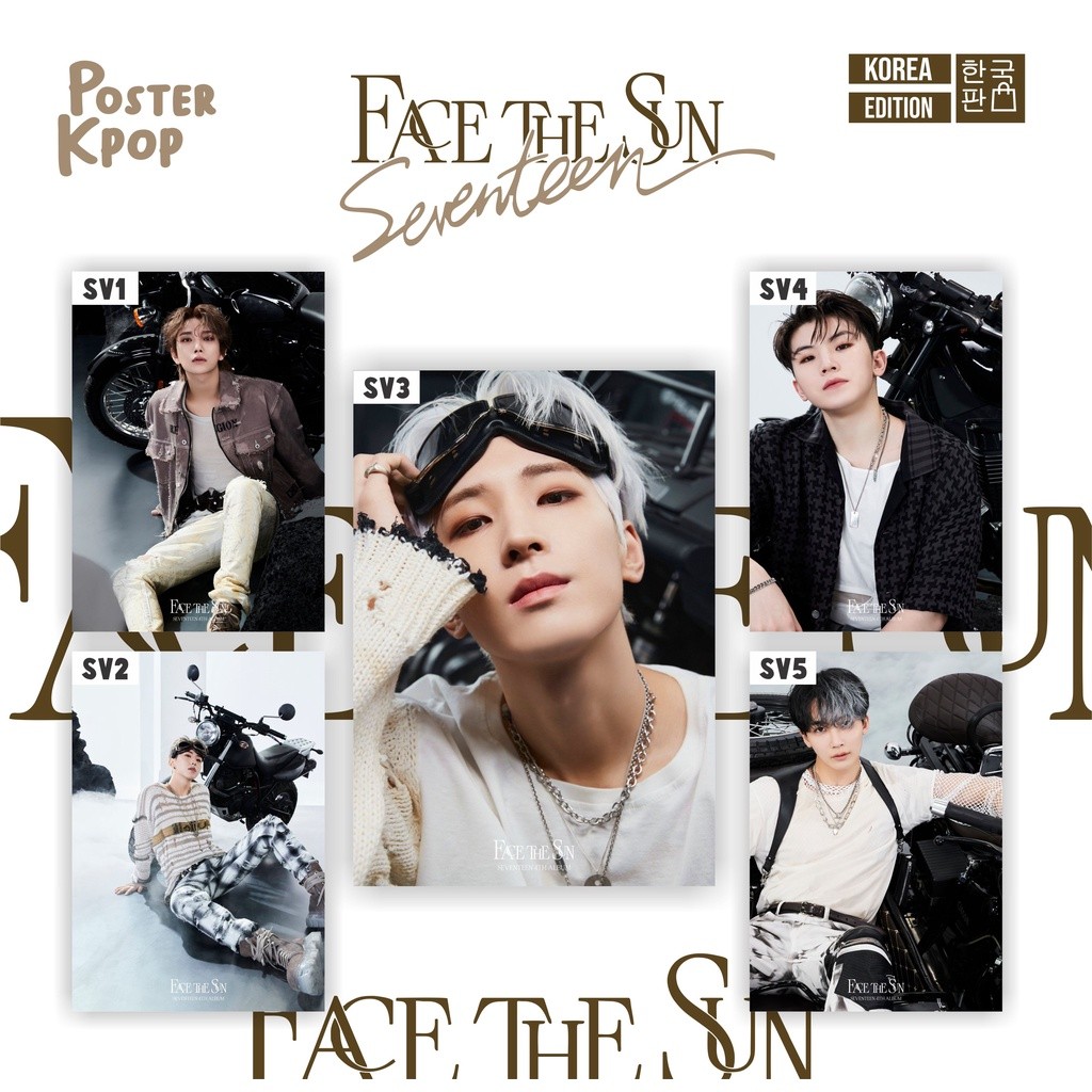READY Poster Kpop SVT Face The Sun Photo Ep.5 Pioneer Mingyu Wonwoo Kpop Murah Ecer