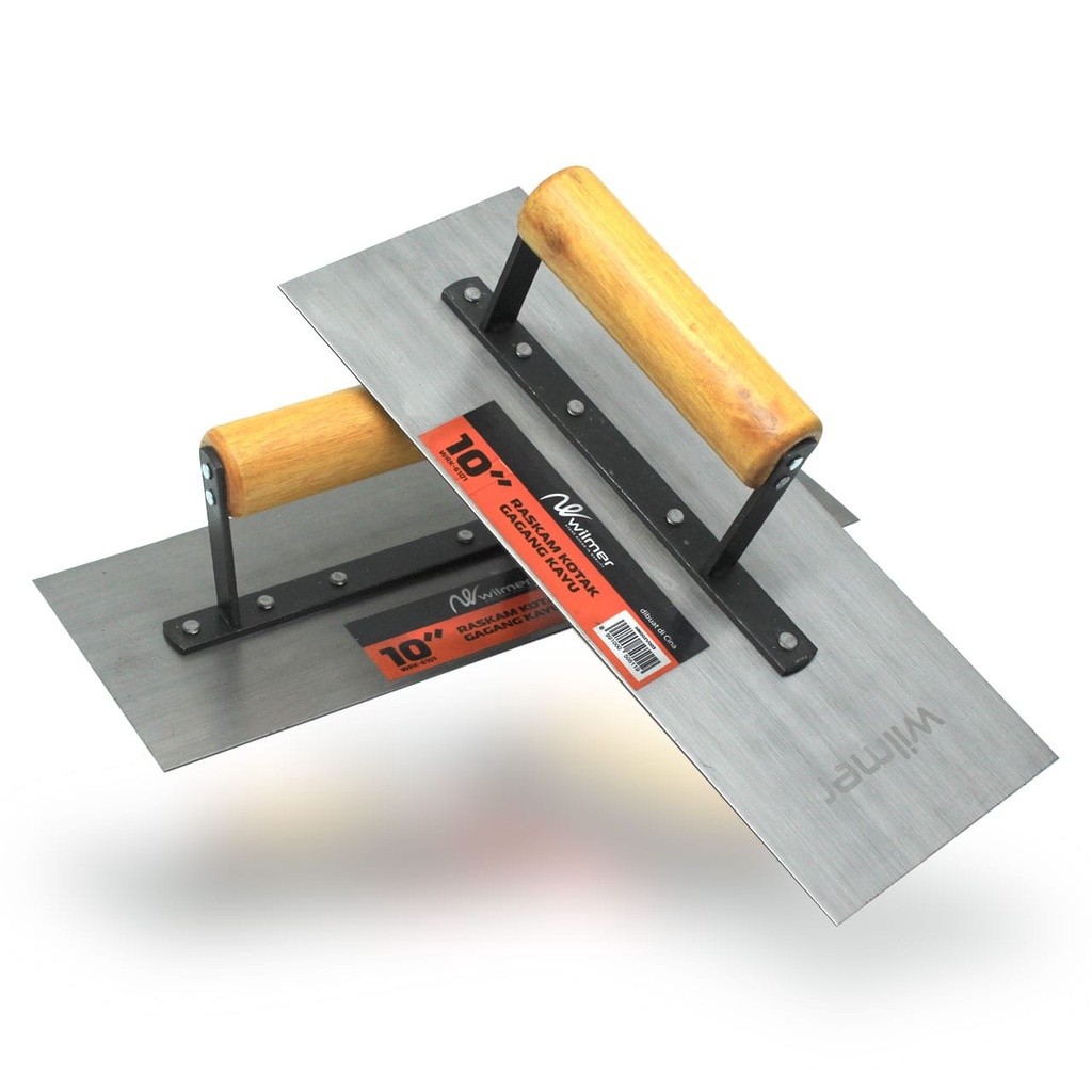 Raskam Perata Semen Plesteran Trowel Besi Besar 3840-101 HASSTON PROHEX (Besar) Alat Untuk Plester D