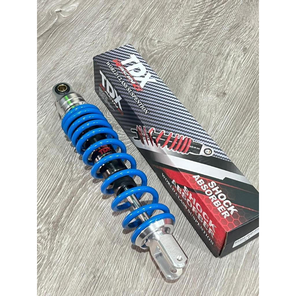 SHOCK BELAKANG TDX Z SERIES BIRU SHOCK MATIC MIO J MIO M3 FINO FAZZIO VARIO BEAT UKURAN 310MM 330MM