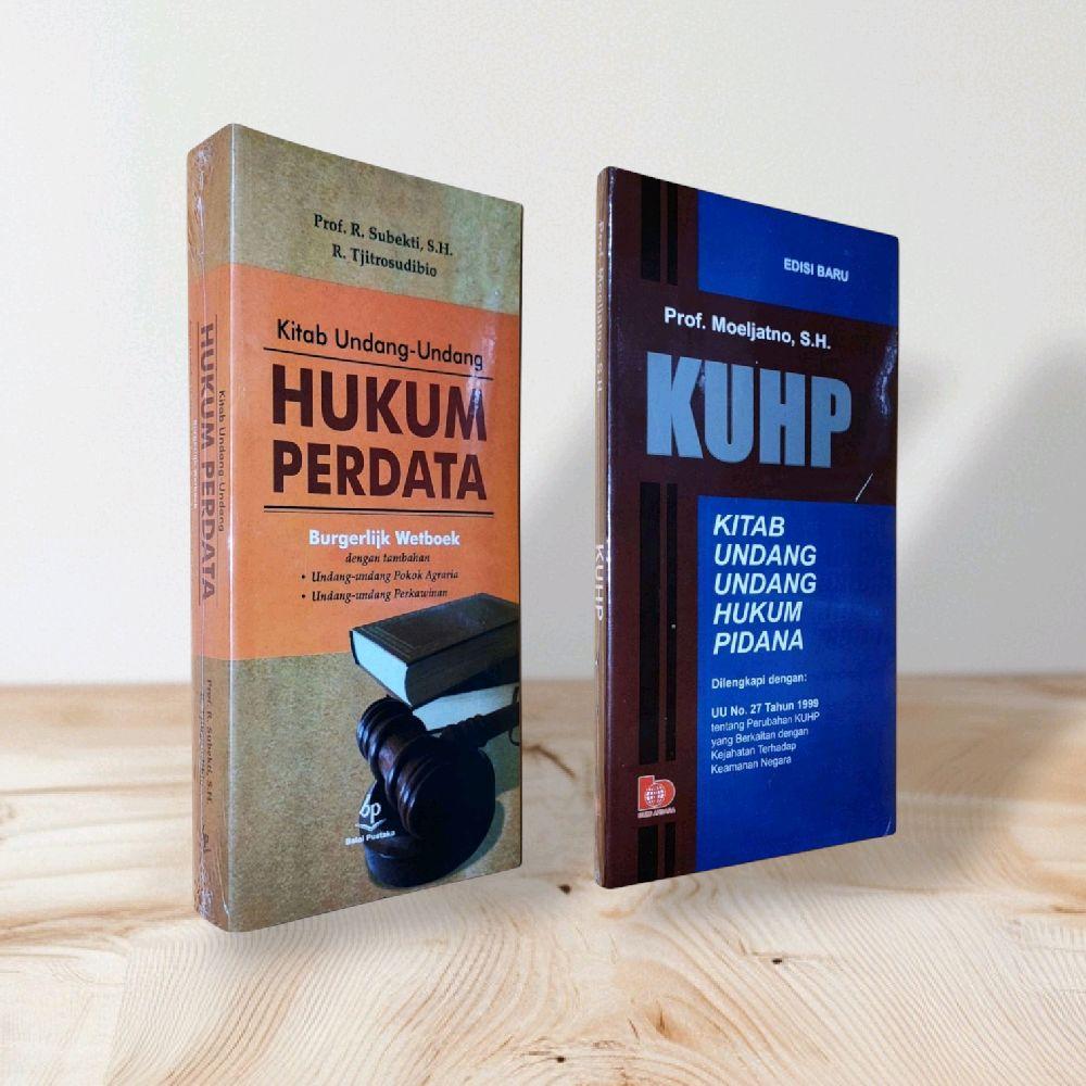Paket 2 Buku KUHPER/BW Subekti / KUHP Moeljatno (HUKUM PERDATA & HUKUM PIDANA)