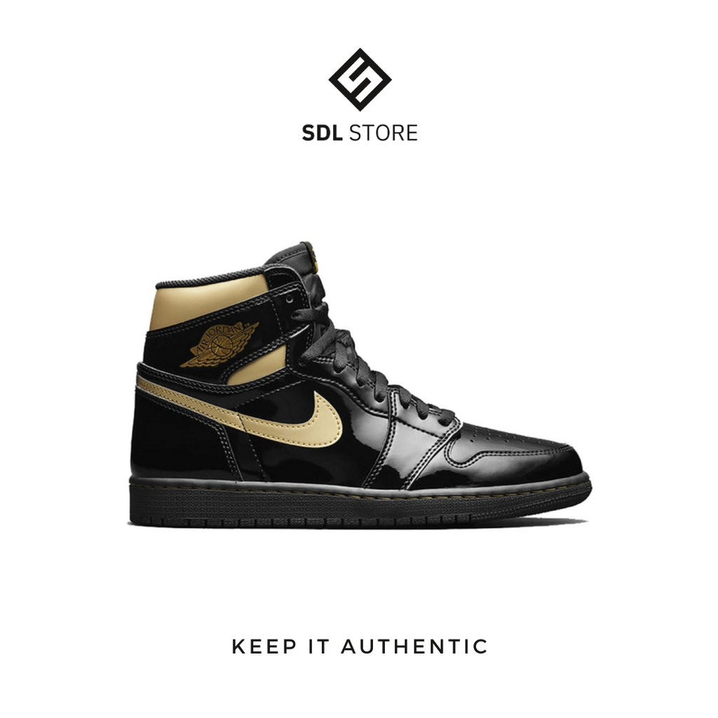 Jordan 1 Retro High Black Metallic Gold (2020) (GS)
