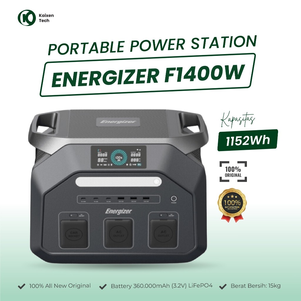 Energizer Portable Power Station F1400W Genset Portabel untuk Outdoor dan Camping original
