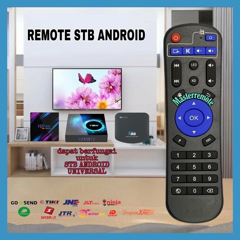 REMOT REMOTE ANDROID TV BOX / SET TOP BOX ANDROID T. BIRU