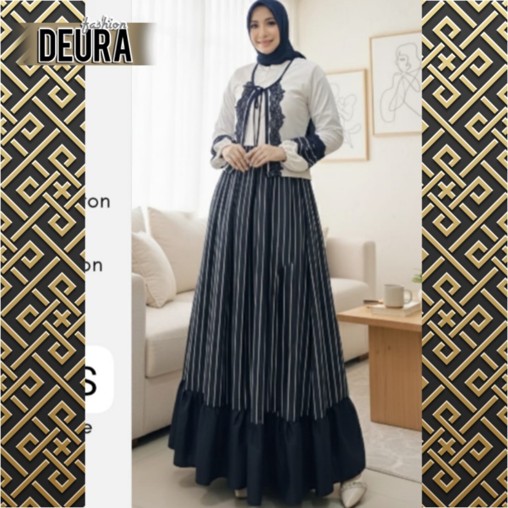DEURA FASHION - Set Gamis Wanita Deura SD-510 / Gamis Deura Terbaru / Gamis Deura Original