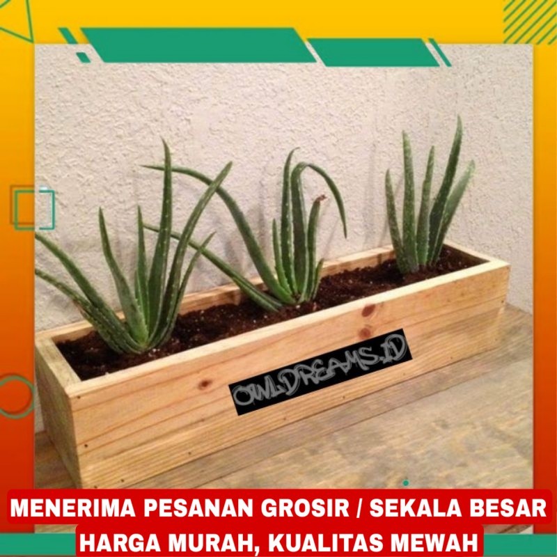 Pot Kayu Persegi panjang