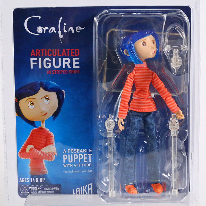 NECA Coraline & the Secret Door Coraline Model Figurals Brinquedos Action Figure