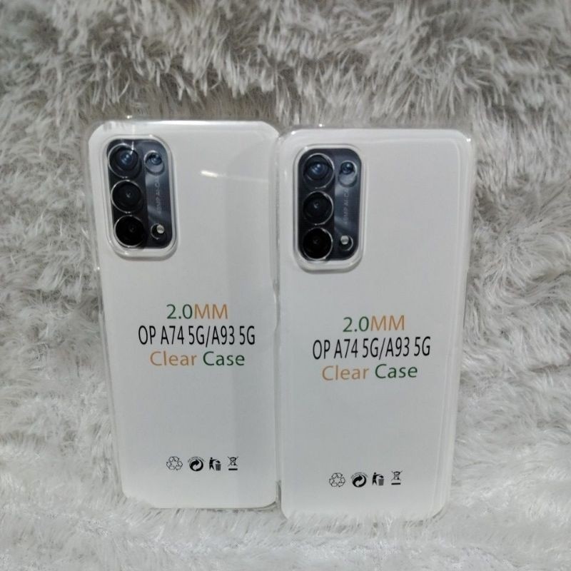 Case For Oppo A74 5G/A93 5G Silikon Clear Bening Transparan TPU SPACE