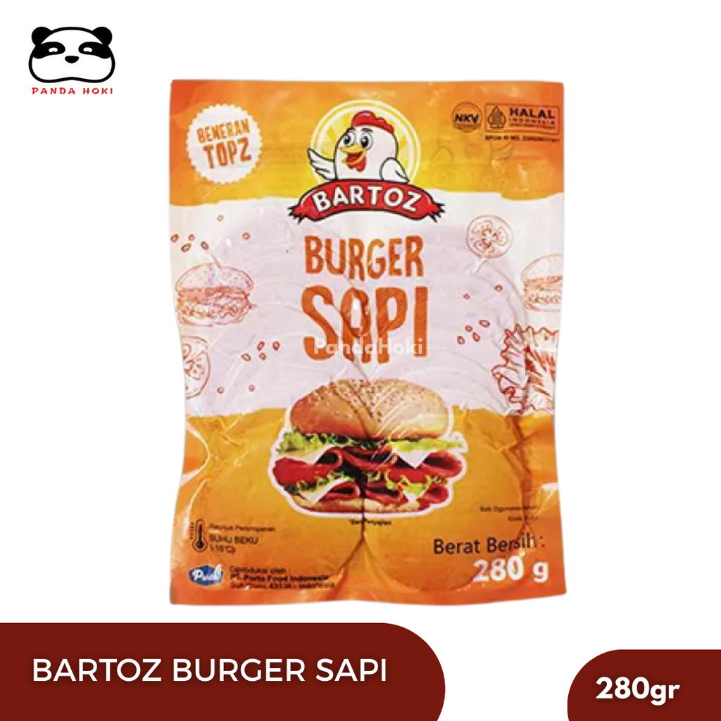 Bartoz Beef Slice Burger / Burger Sapi Slice / Iris 280gr