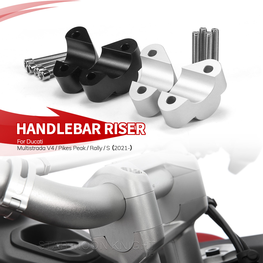 Handlebar Riser For Ducati Multistrada V4 S Rally Pikes Peak 2021- MultistradaV4 Motorcycle Drag Han