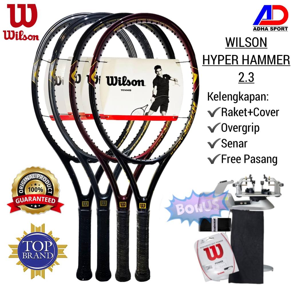 Raket Tenis WILSON Hyper Hammer 2.3 Original Tennis Racket