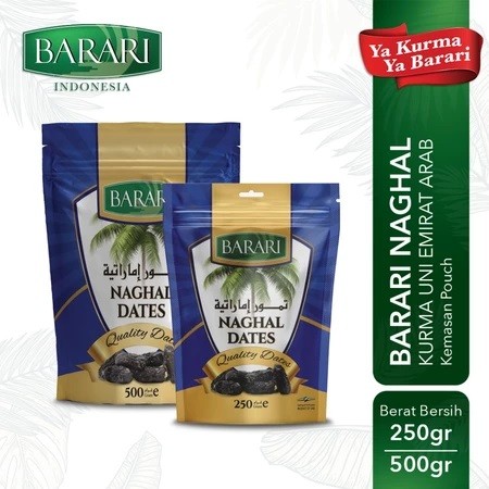 Kurma Barari Naghal Pouch 500 Gr - 250 Gr Kurma Naghal Pouch