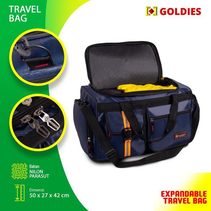 Travel bag Polo Goldvers Ori Import Tas gym Godzilla Anti Air 2in1 Bisa Selempang Bisa Jinjing - Bir