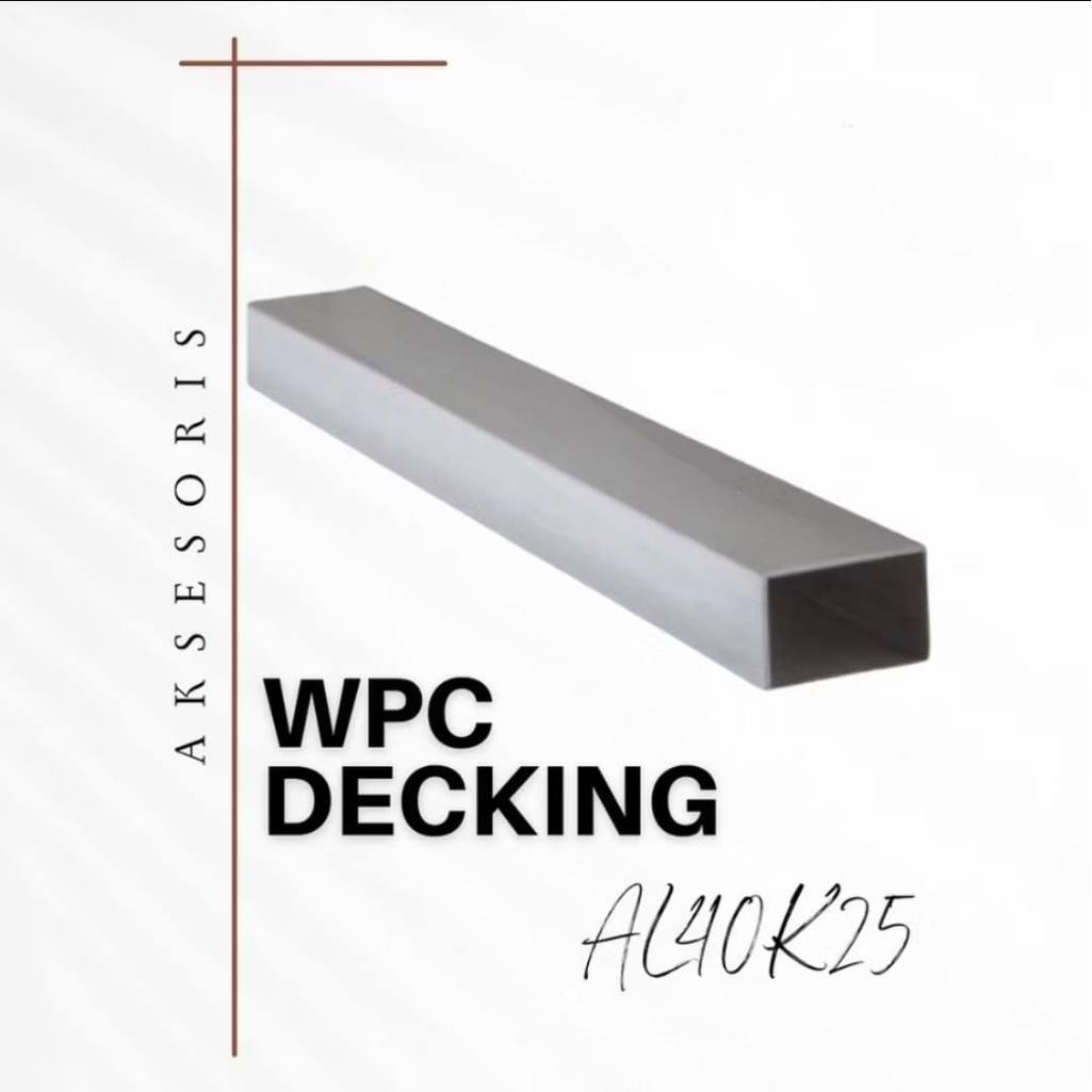 HOLLOW ALUMUNIUM AL40K25 AKSESOSRIS PENDUKUNG DECKING/ HOLLOW ALUMUNIUM