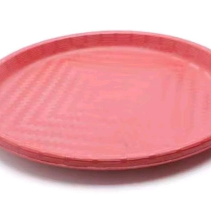 Promo Tampah Plastik Bulat Wadah Nampan Tumpeng Kue Basah - 40 cm Terlaris